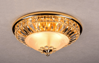 Led Ceiling Lamp European Style Crystal Villa Orange Led