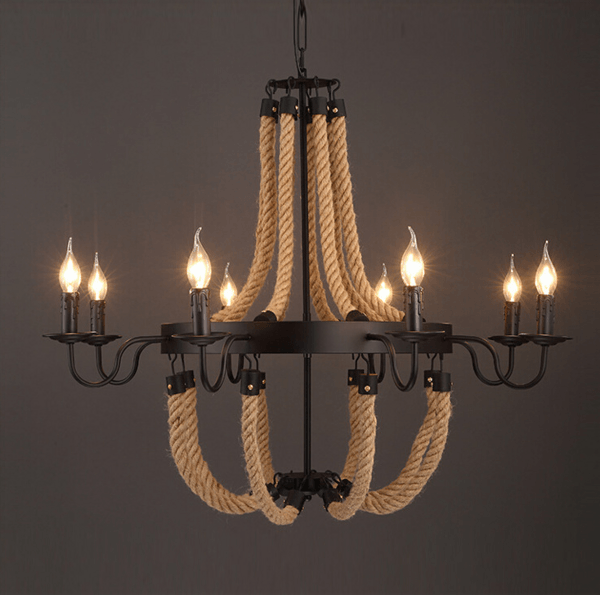 Chandelier,Decorative Lighting,Rustic-style,Candle-light,3-60W