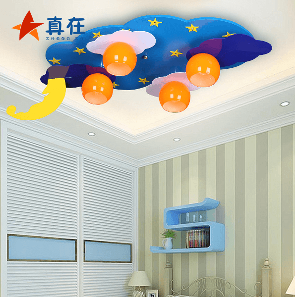 Cozy Woodiness Kindergarten Bedroom The Moon And The Stars