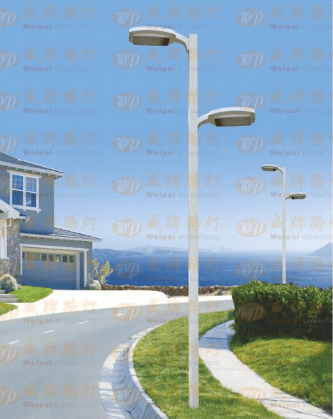 Street Lamp Modern White Outdoor Iron Street Lamp
